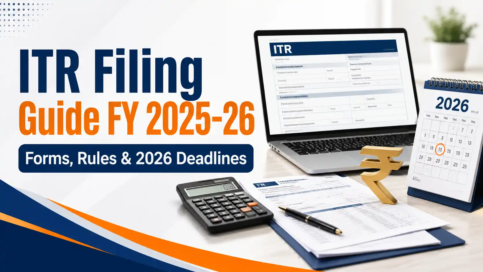 ITR Filing Guide FY 2025-26: Forms, Rules & 2026 Deadlines