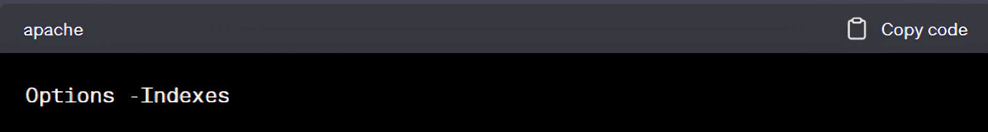 Disable Directory Listing