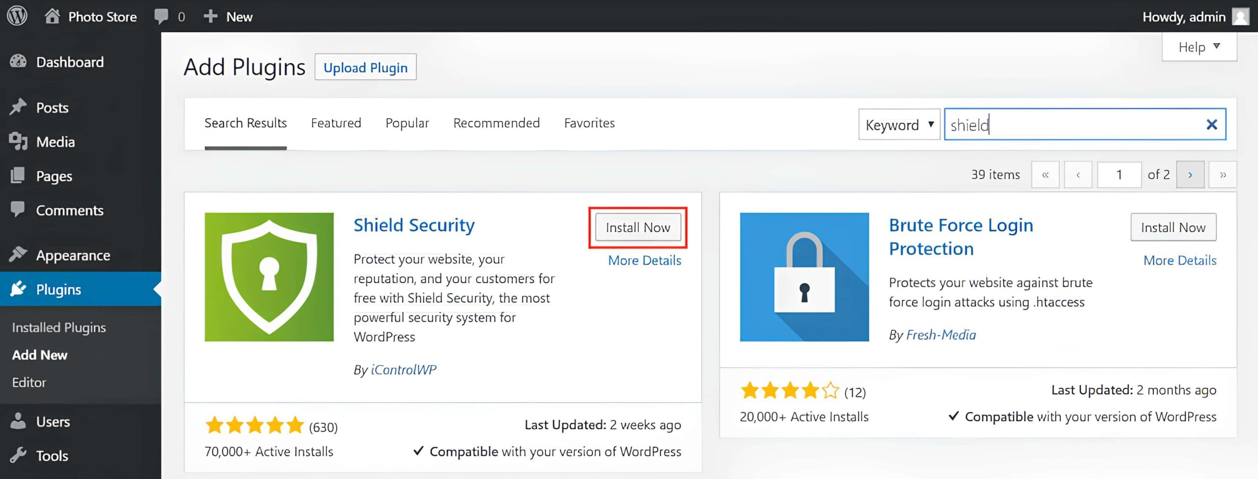 Install a Security Plugin