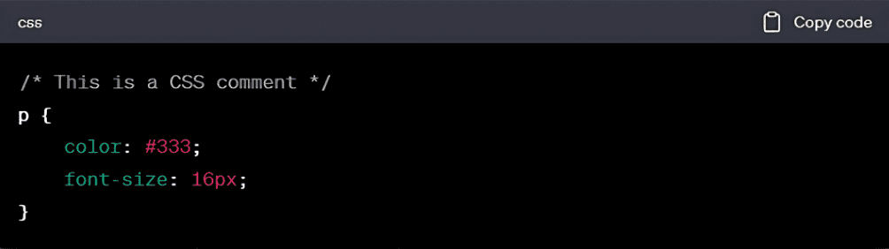 Here's a simple example of custom CSS code